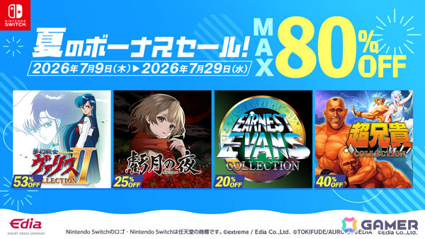 「夢幻戦士ヴァリスCOLLECTION II」が53％オフ、「虧月の夜」が25％オフに！最大80％オフのエディア 夏のボーナスセールが開催の画像1