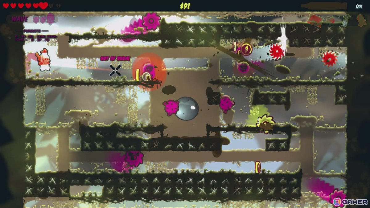 2DアクションSTG「キャプテンソーダ」Switch版が7月30日に発売！ペットボトル型ヒーローとなってエイリアンの侵略軍から地球を守れの画像5