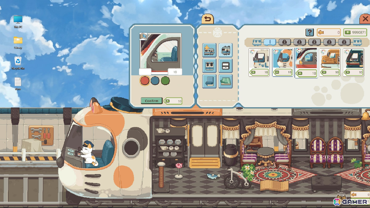 ネコのお客さんを乗せた列車を走らせるデスクトップ放置ゲーム「ネコの車掌さん」がリリース！の画像7