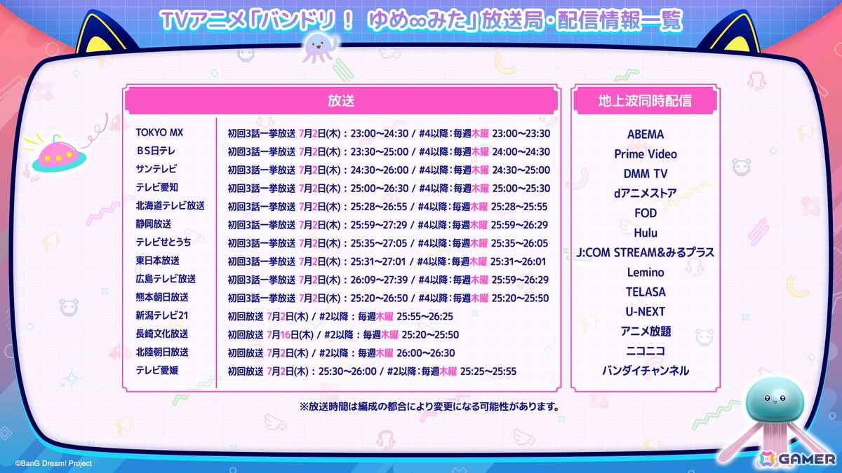 「BanG Dream! Our Notes」事前登録者数がグローバル70万人を突破!ゲーム内に登場するバンド「夢限大みゅーたいぷ」が主役のアニメも放送・配信中の画像