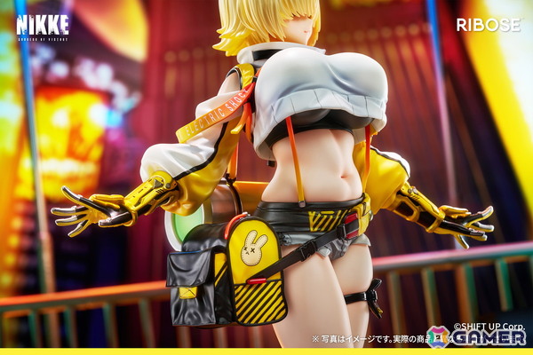 「勝利の女神：NIKKE」エレグがフルチャージのエネルギーをまとって華やかに立体化！目元を覆う金髪の下からのぞく鋭く意志の強い眼差しも魅力的に表現の画像7