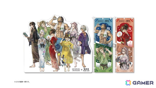 「オクトパストラベラー」と極楽湯・RAKU SPAのコラボキャンペーンが8月6日より開催！コラボグッズの販売やコラボ風呂などが登場の画像11