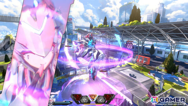 メカ娘対戦アクション「マイア：メルトダウン」実機プレイ映像が初公開！目まぐるしく展開する“全空間超速対戦”に注目の画像
