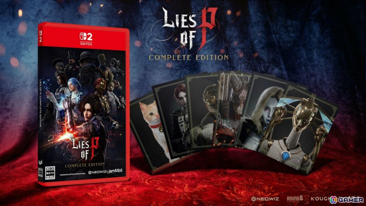 「Lies of P:コンプリート エディション」Switch 2パッケージ版の発売日が10月2日に変更――登場キャラのコレクション用ロアカード6枚を封入の画像