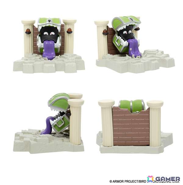 「ドラゴンクエスト」天空装備のメタリックフィギュアがアンティークゴールドで登場！40周年記念ピンズやメタルスライムたちのミニパペットぬいぐるみもの画像
