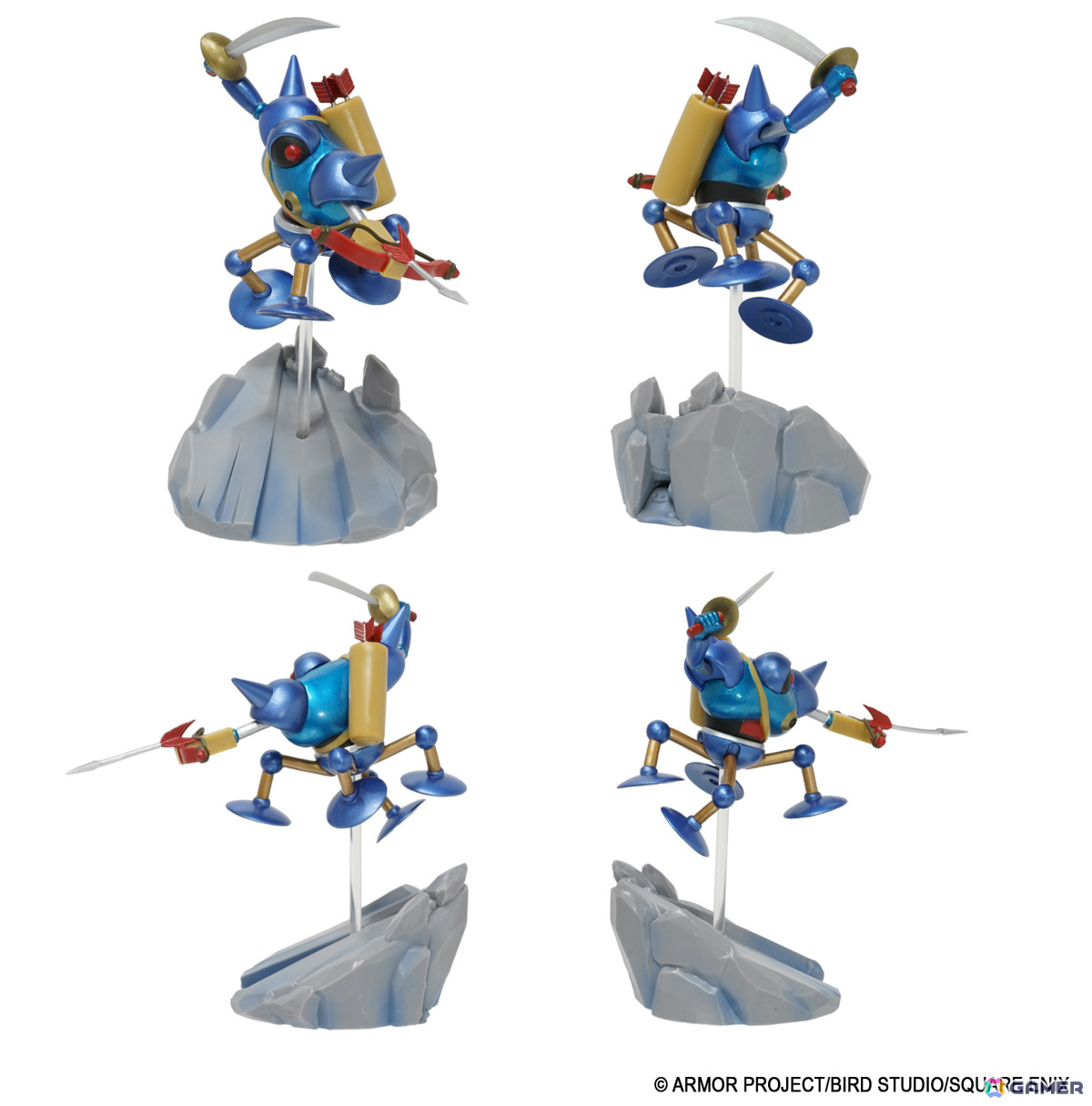 「ドラゴンクエスト」天空装備のメタリックフィギュアがアンティークゴールドで登場！40周年記念ピンズやメタルスライムたちのミニパペットぬいぐるみもの画像28
