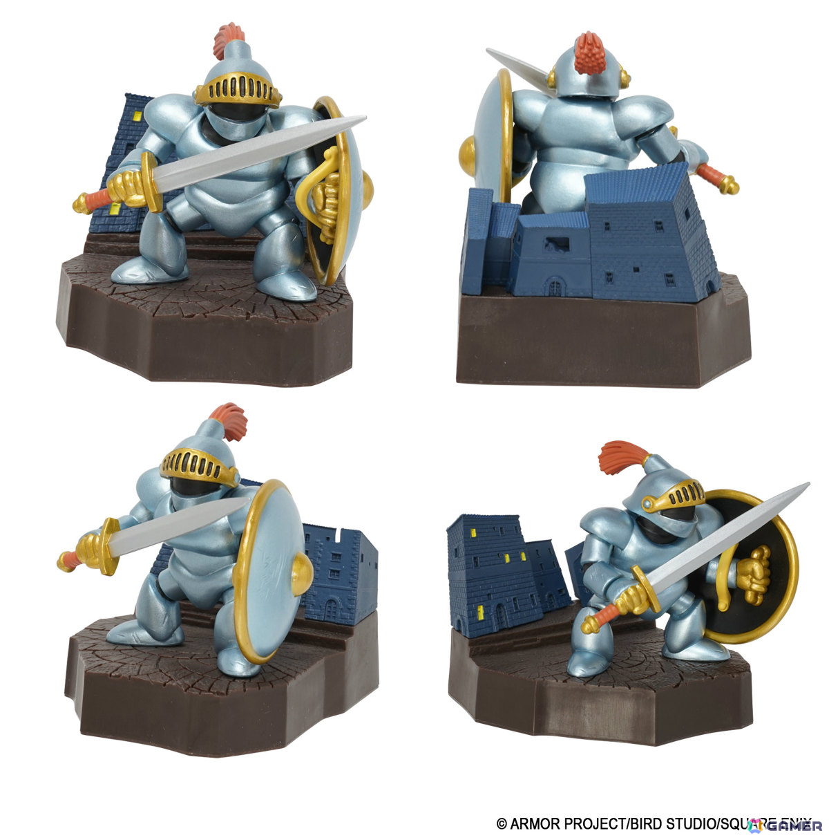 「ドラゴンクエスト」天空装備のメタリックフィギュアがアンティークゴールドで登場！40周年記念ピンズやメタルスライムたちのミニパペットぬいぐるみもの画像33