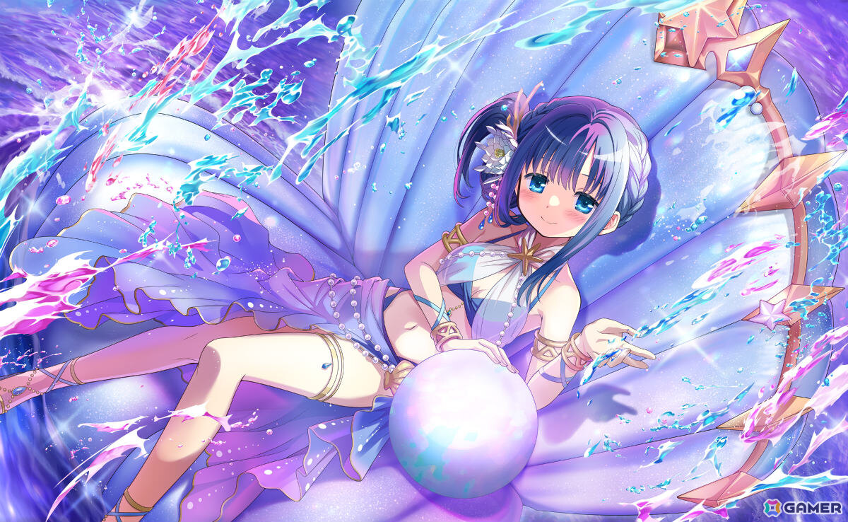 「魔法少女まどか☆マギカ Magia Exedra」水着姿の七海やちよをピックアップした初回10連無料ガチャが開催!の画像