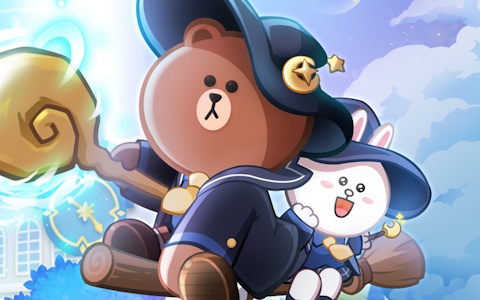 爽快魔法マージパズル「LINE マジマジ」がスマホ向けに配信!ブラウンやコニーたちと世界に彩りを取り戻そう