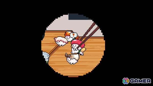 かわいいお寿司たちの育成レースゲーム「わびさび寿司ダービー」がリリース!レース途中で食べられた寿司は二度と戻ってこないの画像
