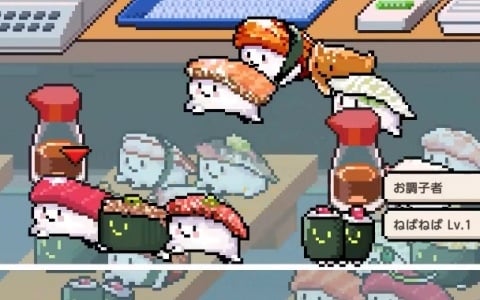 かわいいお寿司たちの育成レースゲーム「わびさび寿司ダービー」がリリース!レース途中で食べられた寿司は二度と戻ってこない