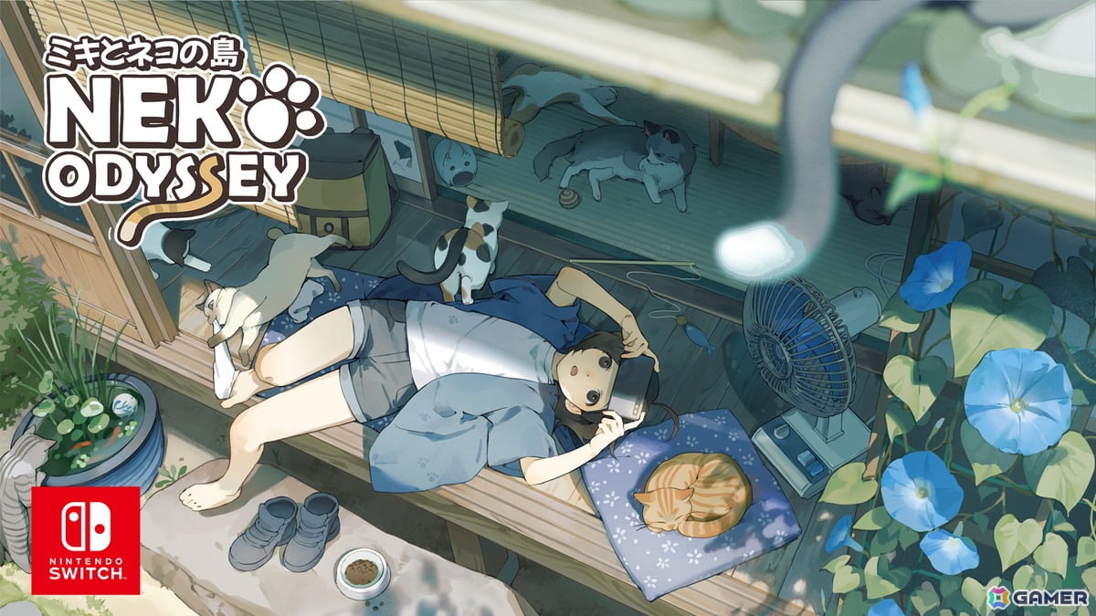 Switch版「ミキとネコの島 -Neko Odyssey-」が2026年7月30日に配信!ネコの写真を集める癒し系カジュアルADVの画像
