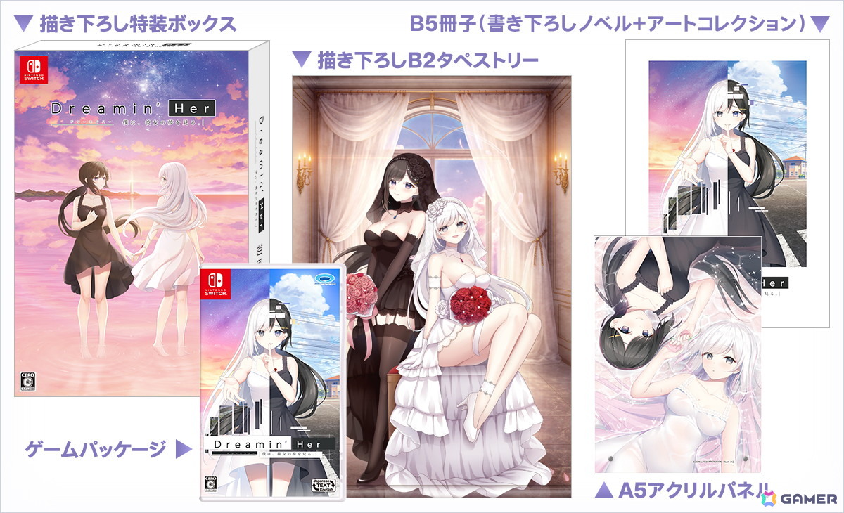 セヴンデイズのLIFE0による「Dreamin' Her - 僕は、彼女の夢を見る。-」Switch版が発売!村上奈津実さん、近藤唯さん、髙坂篤志さんらが出演の画像