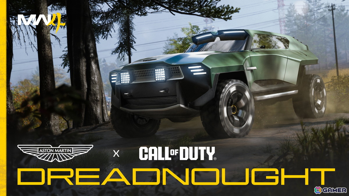 「CoD: MW4」アストンマーティンと共同開発した軍事用SUV「Aston Martin Dreadnought」の実装が決定!ゲーム内屈指の性能を誇るマシンにの画像
