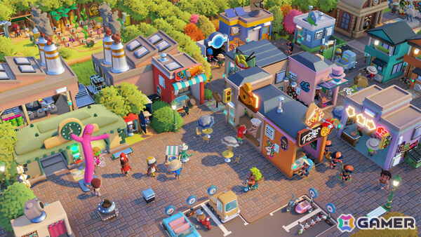 さびれた町をにぎやかな観光地へと育てていくカオスな街作りシミュレーター「Go-Go Town!」が発売！協力プレイにも対応の画像2