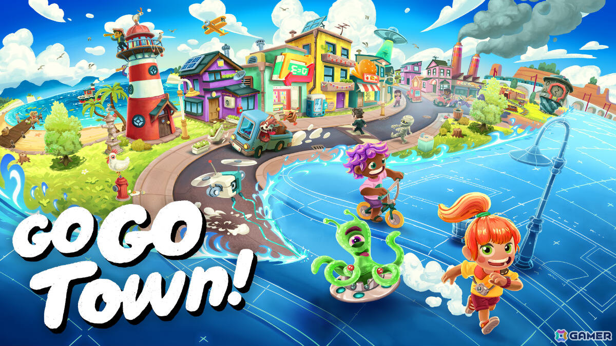 さびれた町をにぎやかな観光地へと育てていくカオスな街作りシミュレーター「Go-Go Town!」が発売!協力プレイにも対応の画像