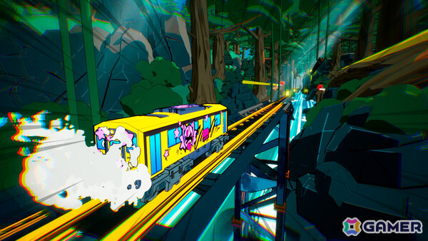 色とりどりのディストピア日本を電車で爆走するトリックアクションレースゲーム「電車アタック」がリリース！エネルギッシュなサウンドトラックも配信の画像
