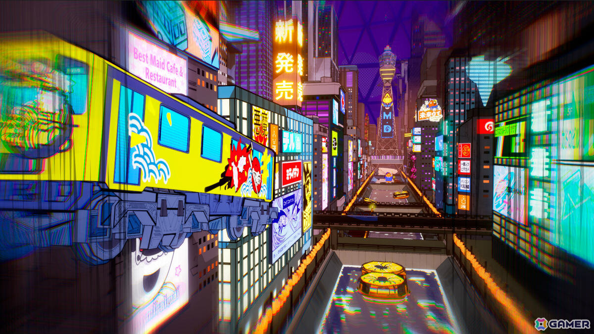 色とりどりのディストピア日本を電車で爆走するトリックアクションレースゲーム「電車アタック」がリリース！エネルギッシュなサウンドトラックも配信の画像3