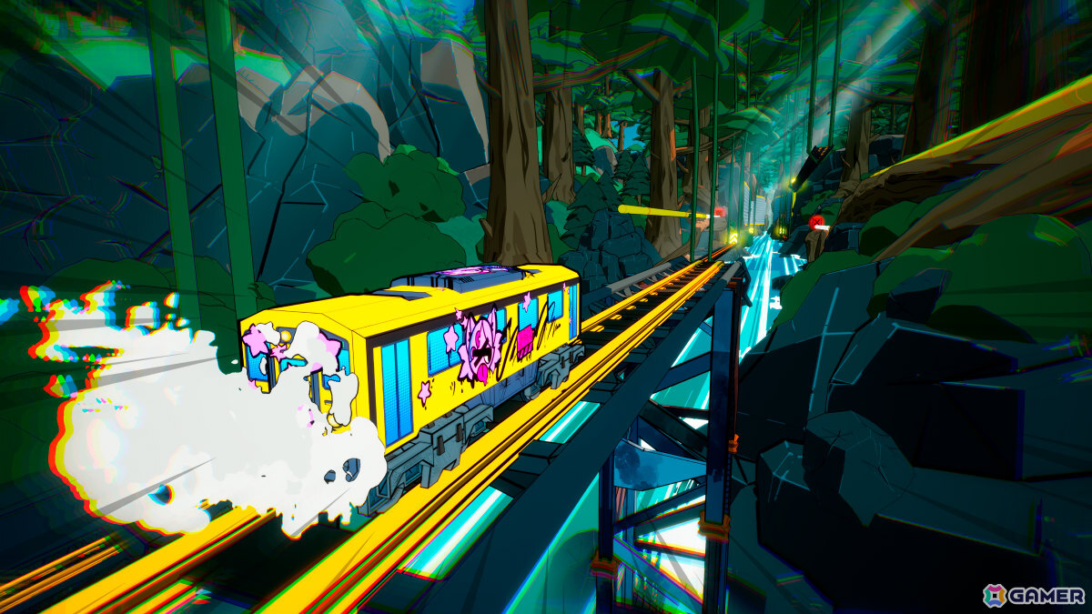 色とりどりのディストピア日本を電車で爆走するトリックアクションレースゲーム「電車アタック」がリリース！エネルギッシュなサウンドトラックも配信の画像8