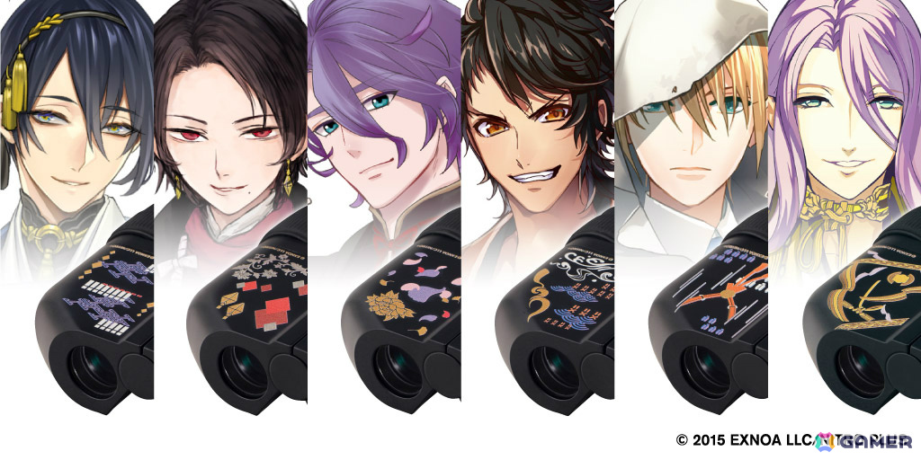 「刀剣乱舞ONLINE」×ビクセンによるコラボ双眼鏡が8月3日に発売!三日月宗近ら6振りの刀剣男士をモチーフにした特別モデルの画像