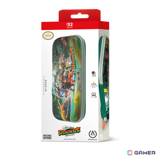 「スプラトゥーン レイダース」デザインのSwitch 2用スリムケースが2026年冬季に発売！本体を立てかけてスタンドとしても使用可能の画像4
