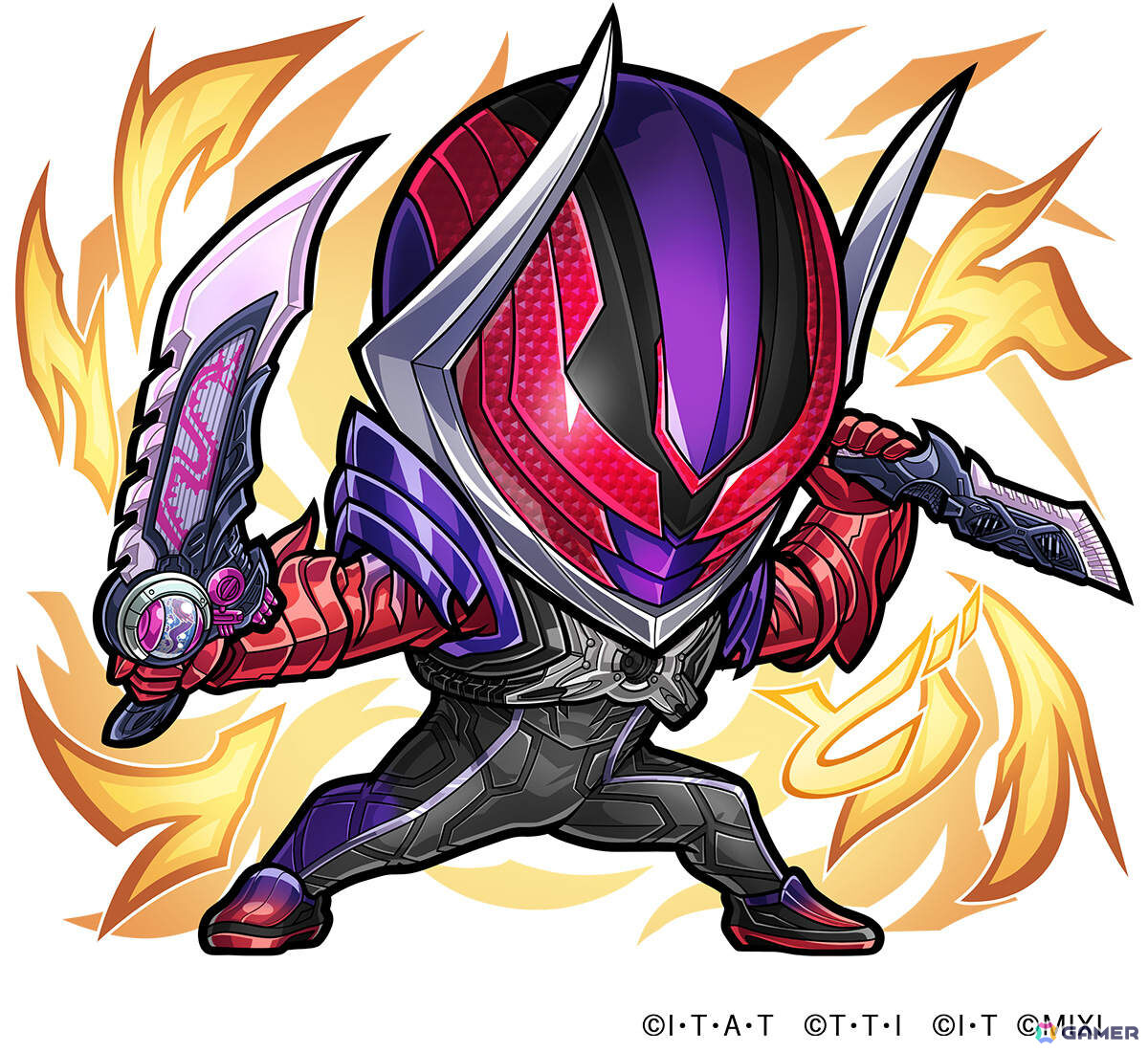 「コトダマン」仮面ライダーコラボ第8弾が開催!ゼッツエクスドリーム、ノクス ミッドナイトシャドウ、ドォーンがゲームコラボに最速参戦の画像
