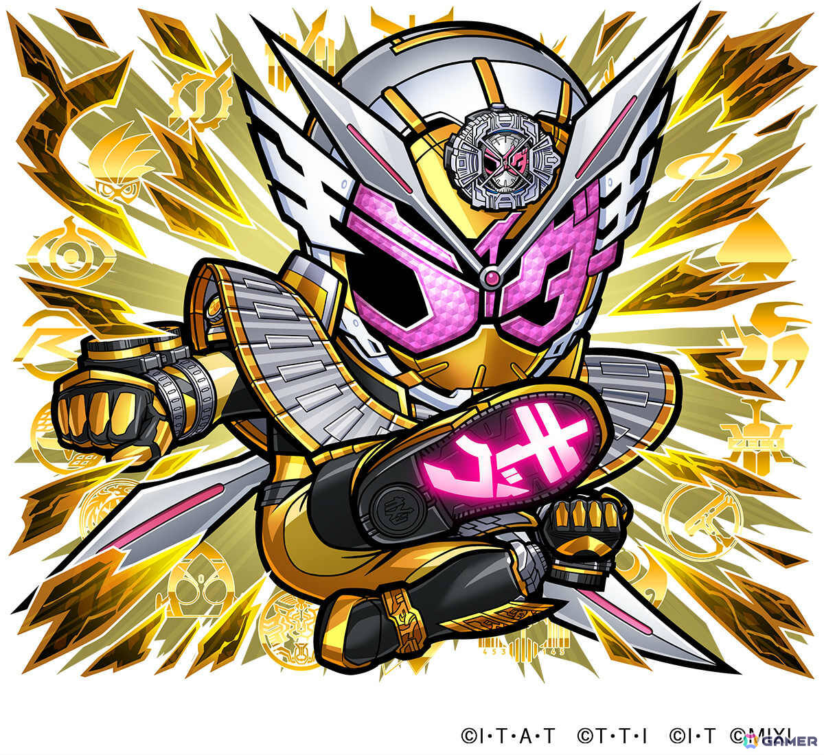「コトダマン」仮面ライダーコラボ第8弾が開催!ゼッツエクスドリーム、ノクス ミッドナイトシャドウ、ドォーンがゲームコラボに最速参戦の画像