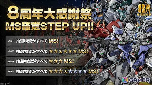「バトオペ2」8周年大感謝祭が7月23日より開催!「機動戦士Vガンダム」のV2アサルトバスターガンダムが参戦の画像