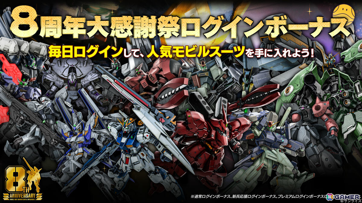 「バトオペ2」8周年大感謝祭が7月23日より開催！「機動戦士Vガンダム」のV2アサルトバスターガンダムが参戦の画像13