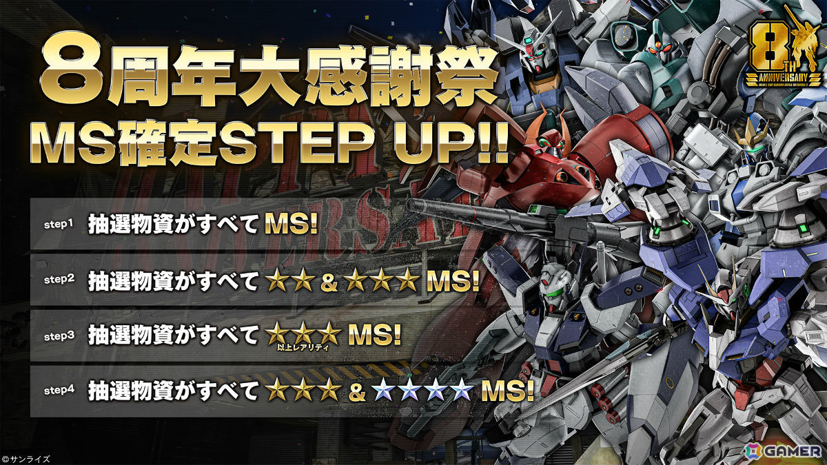 「バトオペ2」8周年大感謝祭が7月23日より開催！「機動戦士Vガンダム」のV2アサルトバスターガンダムが参戦の画像16