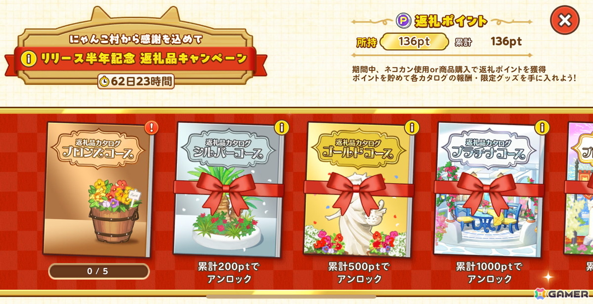 「パズルで豊作!にゃんこ村」リリース半年記念で新イベント「カードコレクション」「返礼品キャンペーン」開催!の画像