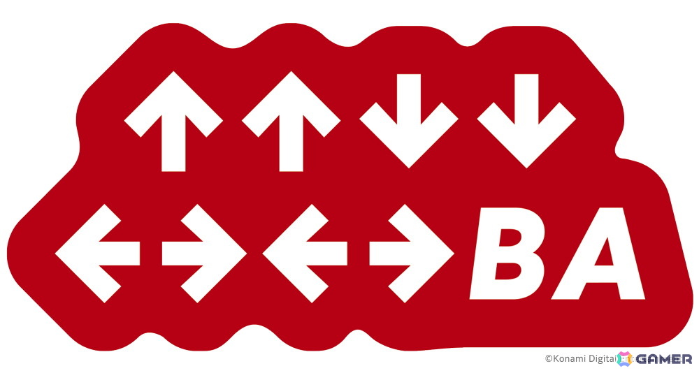 「↑↑↓↓←→←→BA」デザイン 限定ステッカー(全1種)