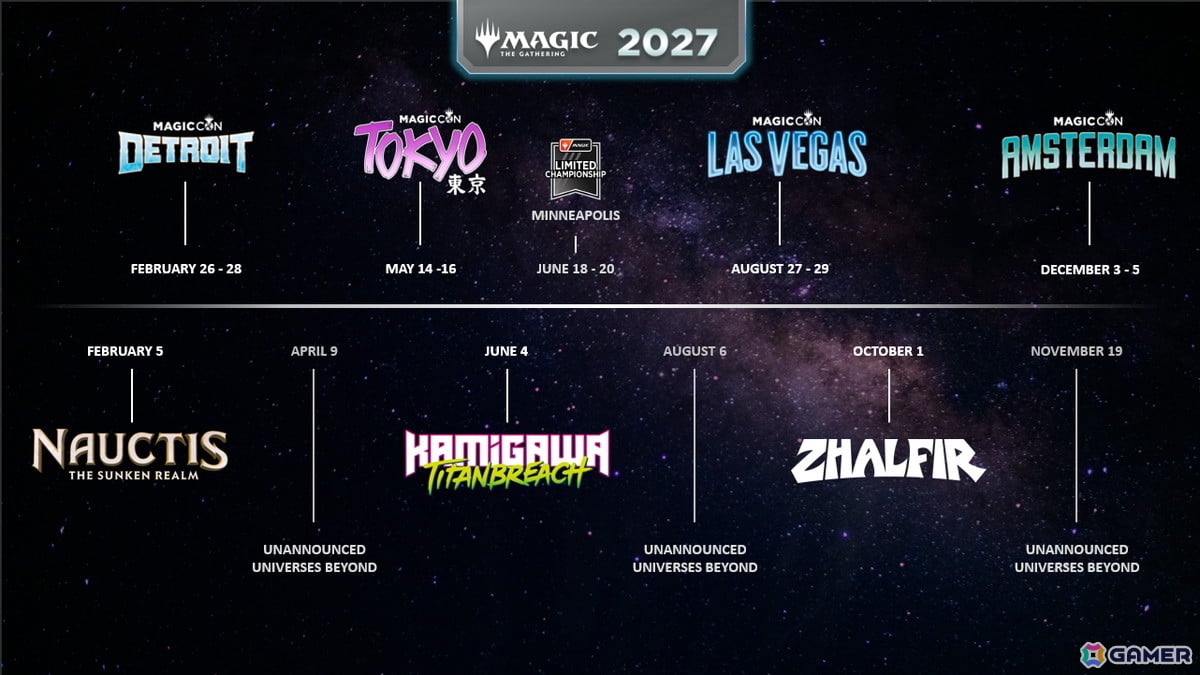 「MagicCon」初の日本開催が決定!「リアリティ・フラクチャー」「マジック:ザ・ギャザリング | ホビット」「マジック:ザ・ギャザリング」の2027年の新セット3作も発表の画像