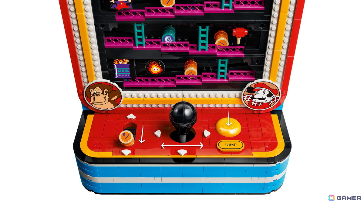 懐かしのアーケードゲーム「ドンキーコング」の世界をレゴブロックで再現した「レゴドンキーコング アーケードゲーム」が登場！の画像