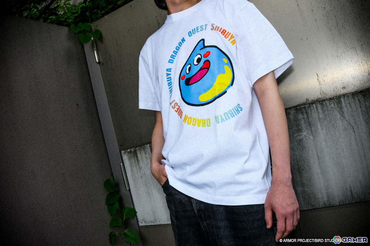 渋谷をイメージしたカラフル＆ポップなスライムとチョコボのTシャツが7月24日よりSQUARE ENIX GARDENで販売開始！の画像