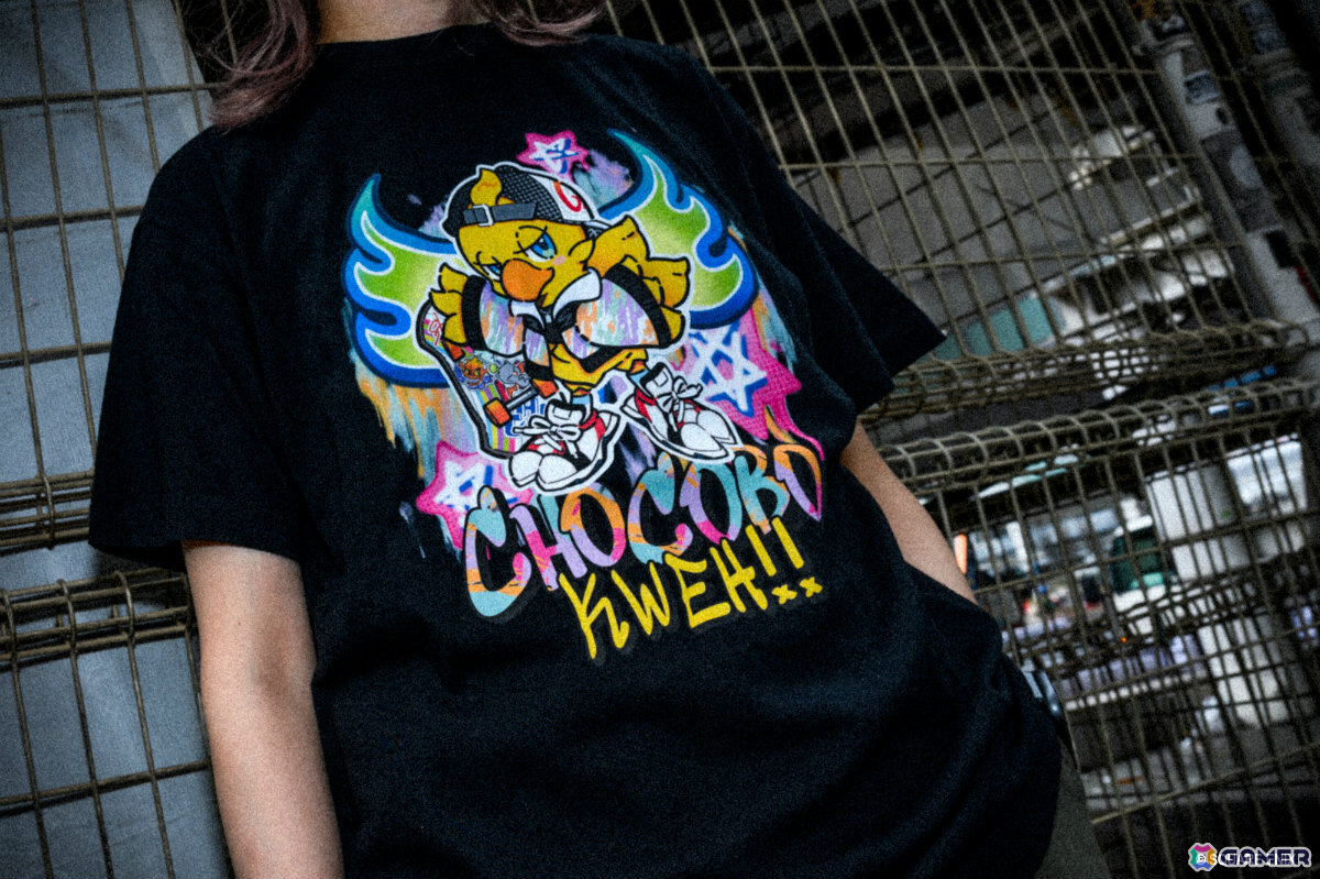 渋谷をイメージしたカラフル＆ポップなスライムとチョコボのTシャツが7月24日よりSQUARE ENIX GARDENで販売開始！の画像