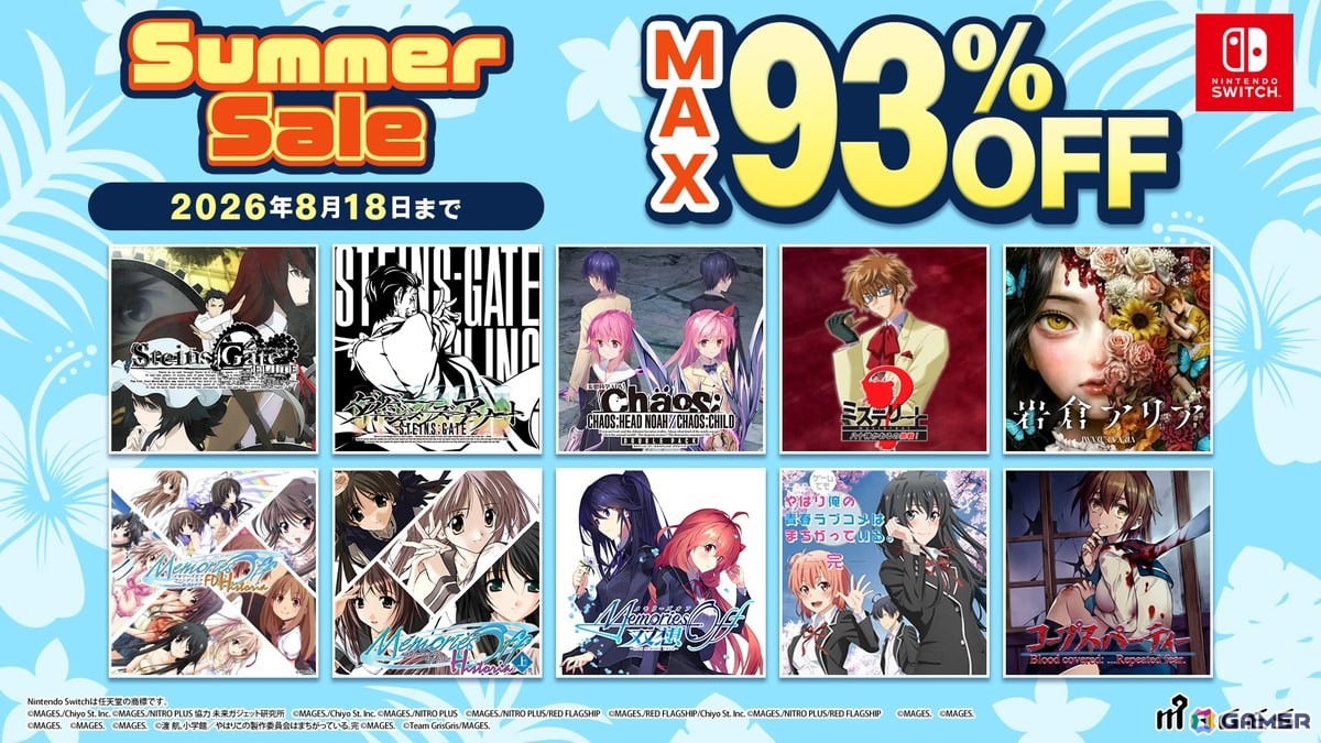 「ミステリート~八十神かおるの挑戦!~」「メモリーズオフ ファンディスク ヒストリア」が初セール!Switch向けにMAGES.サマーセールがスタートの画像