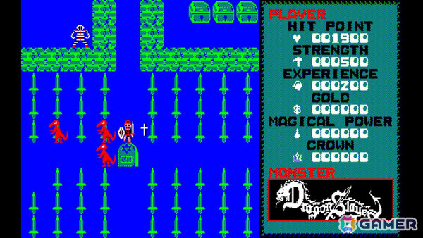 ファルコムのアクションRPG「ドラゴンスレイヤー」が親切機能で遊びやすく!「EGGコンソール ドラゴンスレイヤー LEVEL 2.0 PC-8801」がSwitchで配信の画像