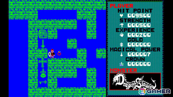 ファルコムのアクションRPG「ドラゴンスレイヤー」が親切機能で遊びやすく!「EGGコンソール ドラゴンスレイヤー LEVEL 2.0 PC-8801」がSwitchで配信の画像