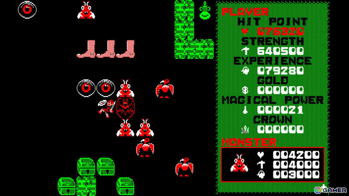 ファルコムのアクションRPG「ドラゴンスレイヤー」が親切機能で遊びやすく！「EGGコンソール ドラゴンスレイヤー LEVEL 2.0 PC-8801」がSwitchで配信の画像3