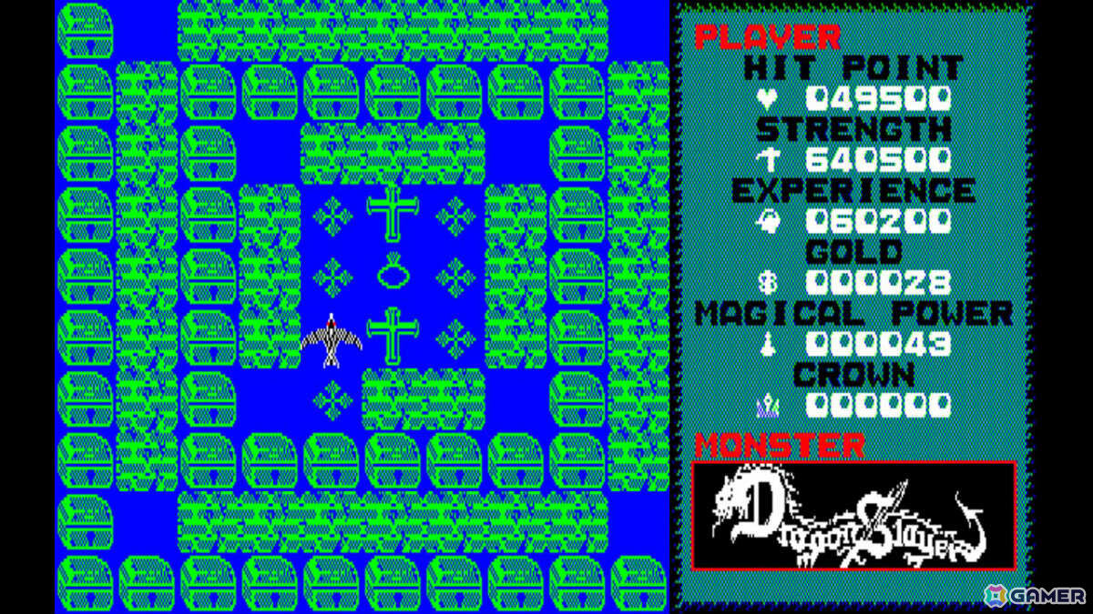 ファルコムのアクションRPG「ドラゴンスレイヤー」が親切機能で遊びやすく!「EGGコンソール ドラゴンスレイヤー LEVEL 2.0 PC-8801」がSwitchで配信の画像