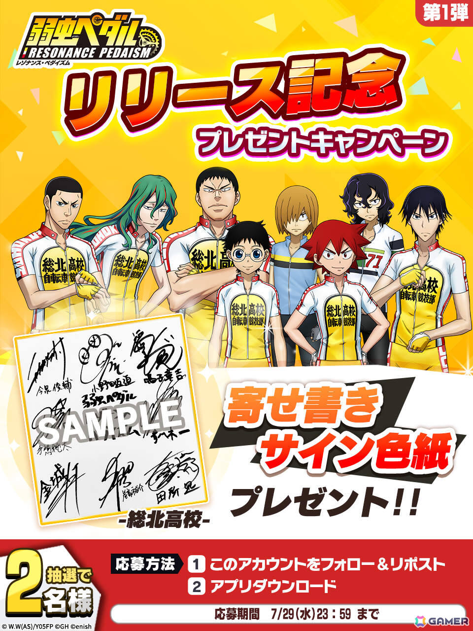 育成シミュレーション「弱虫ペダル レゾナンス・ペダイズム」が配信!オリジナルストーリー、新録ボイス、描き下ろしイラストで展開する白熱のレースに注目の画像