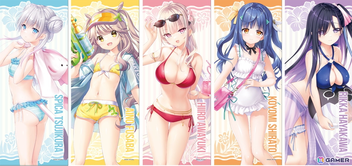 「ビジュアルアーツ夏フェス2026」が7月25日より秋葉原VA STORE出張所で開催!「anemoi」ヒロインの水着イラストを使用したグッズなどもラインナップの画像