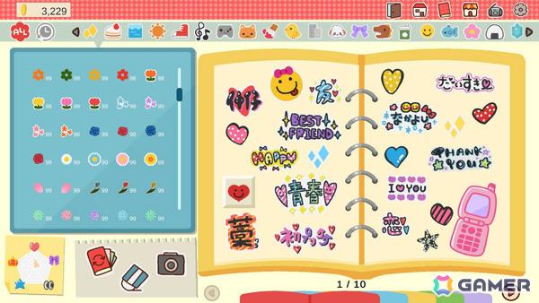 シール手帳シミュレーション「Sticker DECO ~わたしのシール手帳~」体験版が配信!1,000種類のシールが登場、どうぶつの友達と交換も楽しめるの画像