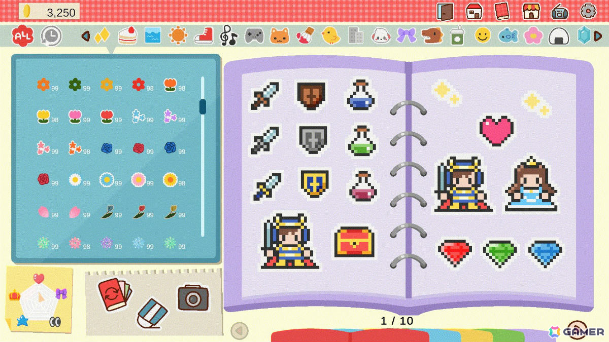シール手帳シミュレーション「Sticker DECO ~わたしのシール手帳~」体験版が配信!1,000種類のシールが登場、どうぶつの友達と交換も楽しめるの画像
