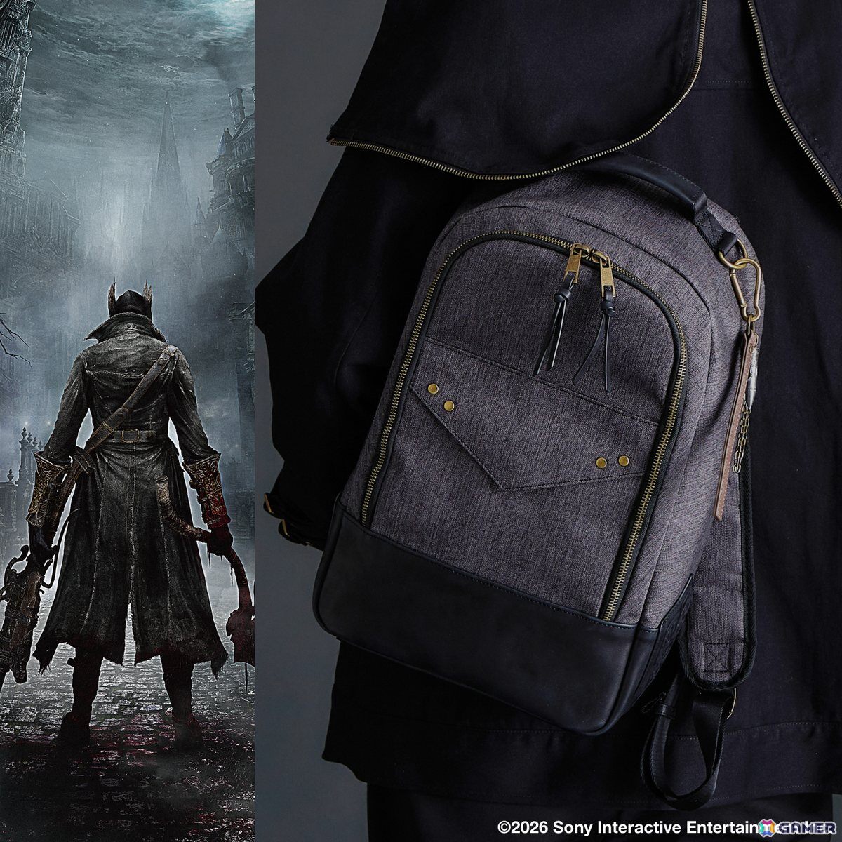「Bloodborne」ダークトーンを基調とし、重厚でクラシカルなデザインへと昇華させたアウター/バックパック/トートバッグ/長財布が登場!の画像