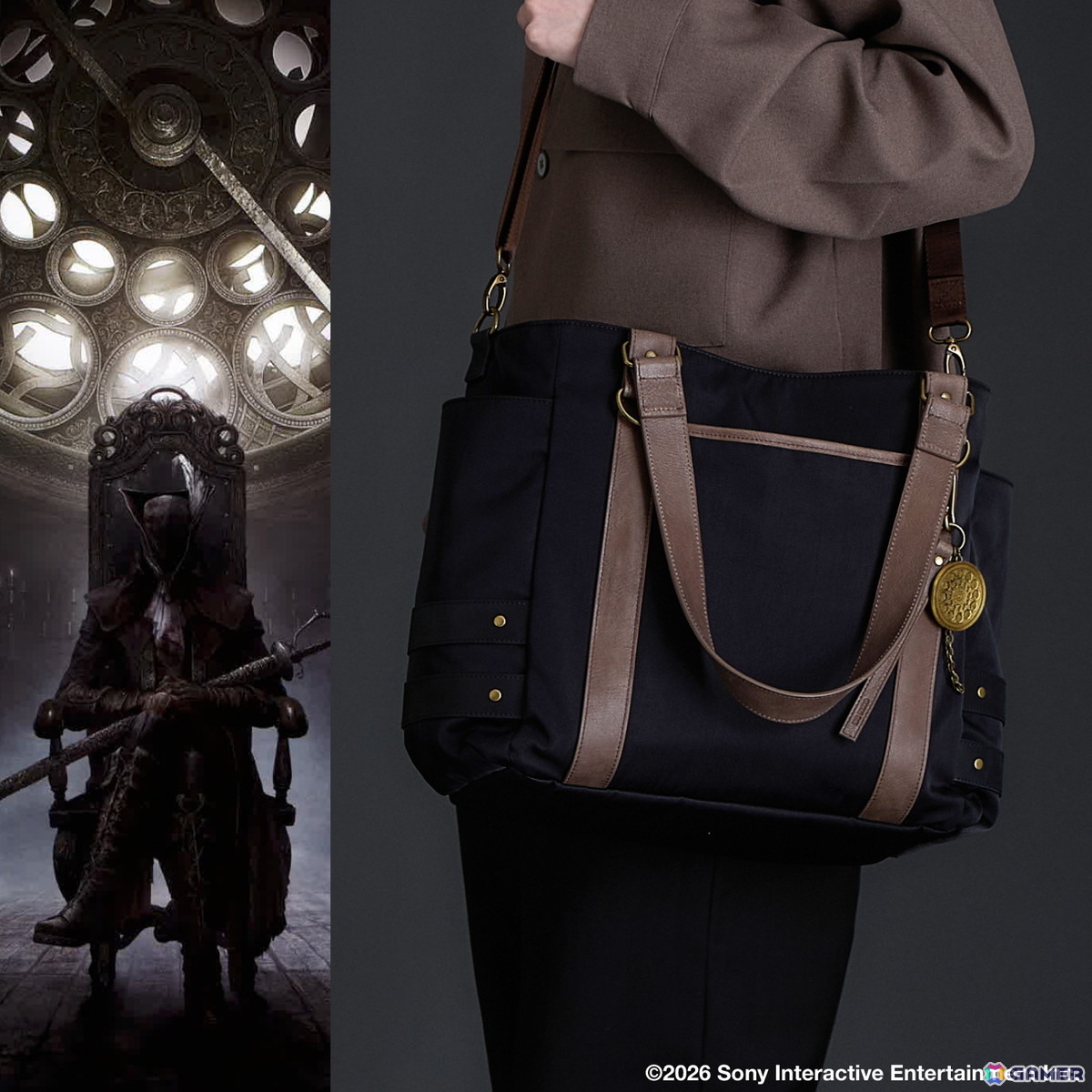 「Bloodborne」ダークトーンを基調とし、重厚でクラシカルなデザインへと昇華させたアウター/バックパック/トートバッグ/長財布が登場!の画像