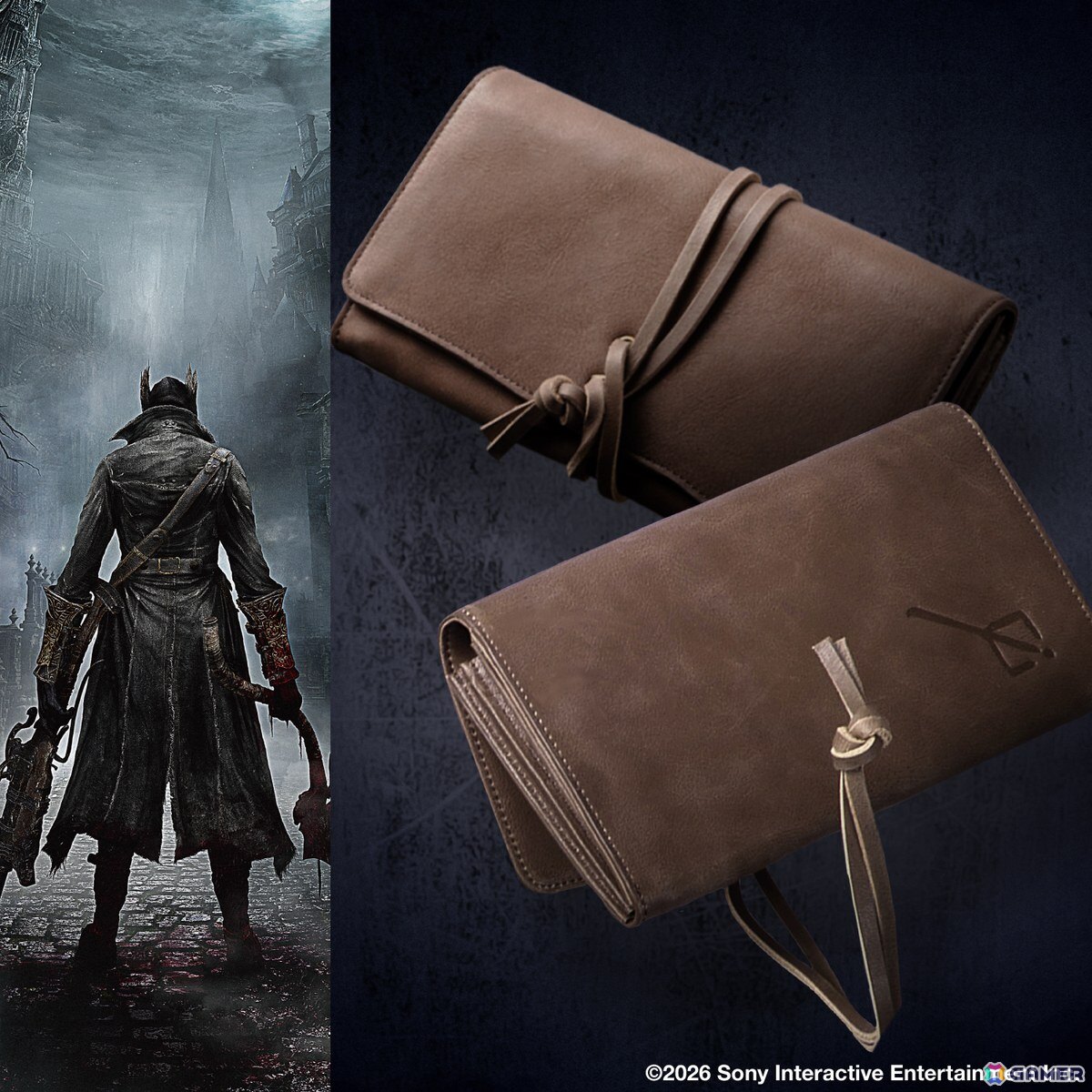 「Bloodborne」ダークトーンを基調とし、重厚でクラシカルなデザインへと昇華させたアウター/バックパック/トートバッグ/長財布が登場!の画像