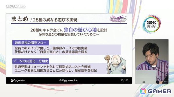 試行錯誤から生まれた最高のキャラ体験――「グランブルーファンタジー リリンク：エンドレスラグナロク」の圧倒的物量をいかに効率化したか【CEDEC2026】の画像5