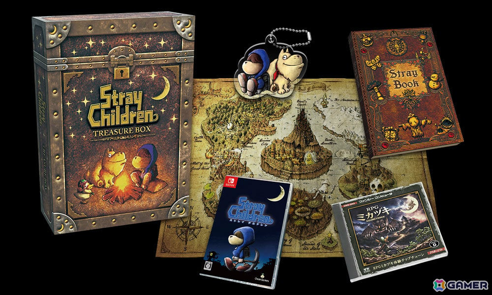 「ストレイチルドレン トレジャーボックス」が12月10日に発売!ゲーム本編に加え開発資料や幻のRPG「ミカヅキ」体験音楽CDなどを同梱の画像